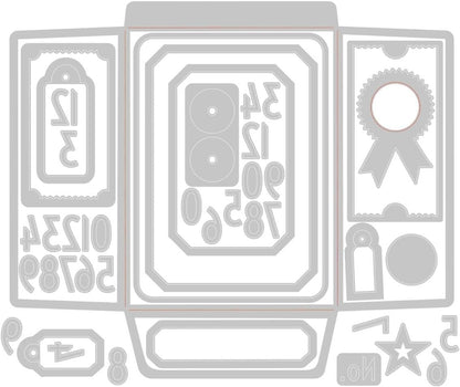Sizzix Sizzx Thinlits Die Set 45PK Collector by Tim Holtz | 665926 | Chapter 3 2022, One Size, Multicolor