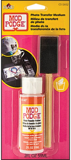 Mod Podge Photo Transfer Medium (2-Ounce), CS12652, 2 ounce, White (Single pack)