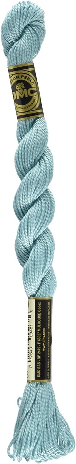 DMC 115 5-598 Pearl Cotton Thread, Light Turquoise, Size 5