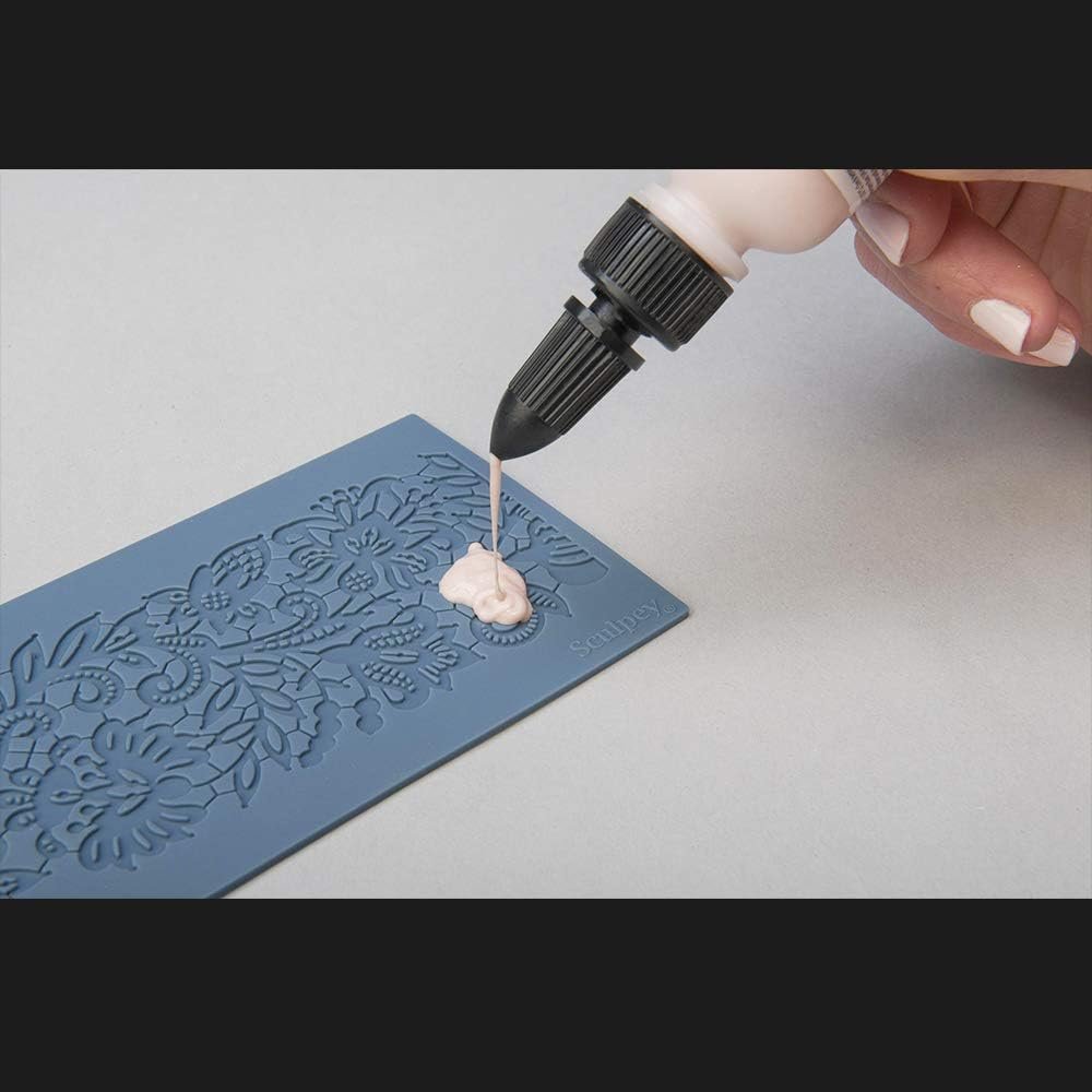 Sculpey Tools Flexible Oven Safe Silicone Lace Mold Great for jewelry making and all types of craft projects. Use with oven bake clay, Liquid Sculpey and resin.