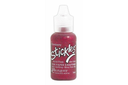 Cranberry Stickles Glitter Glue .5oz