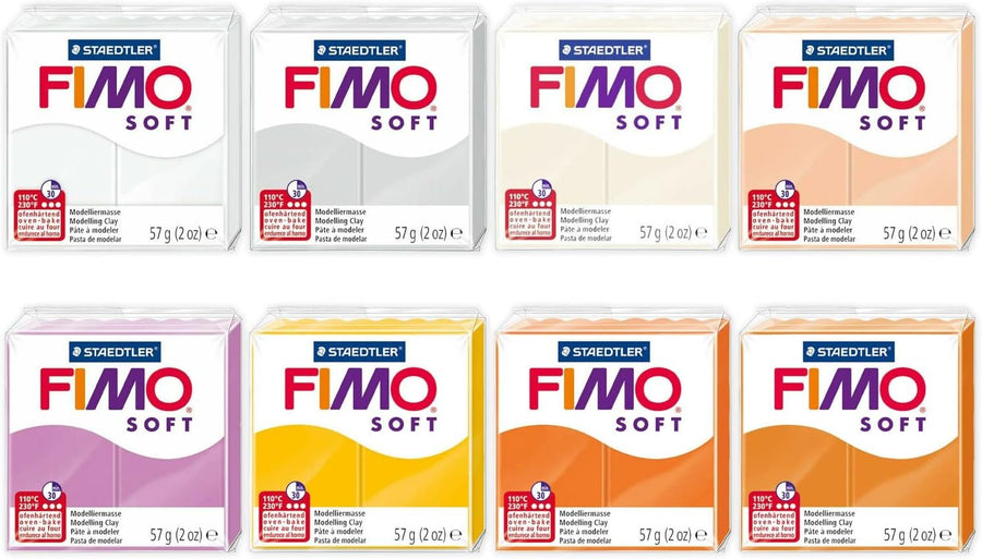 FIMO Soft & Effect Polymer Oven Modelling Clay - 57g - Set of 8 - The Easter Bunny Collection