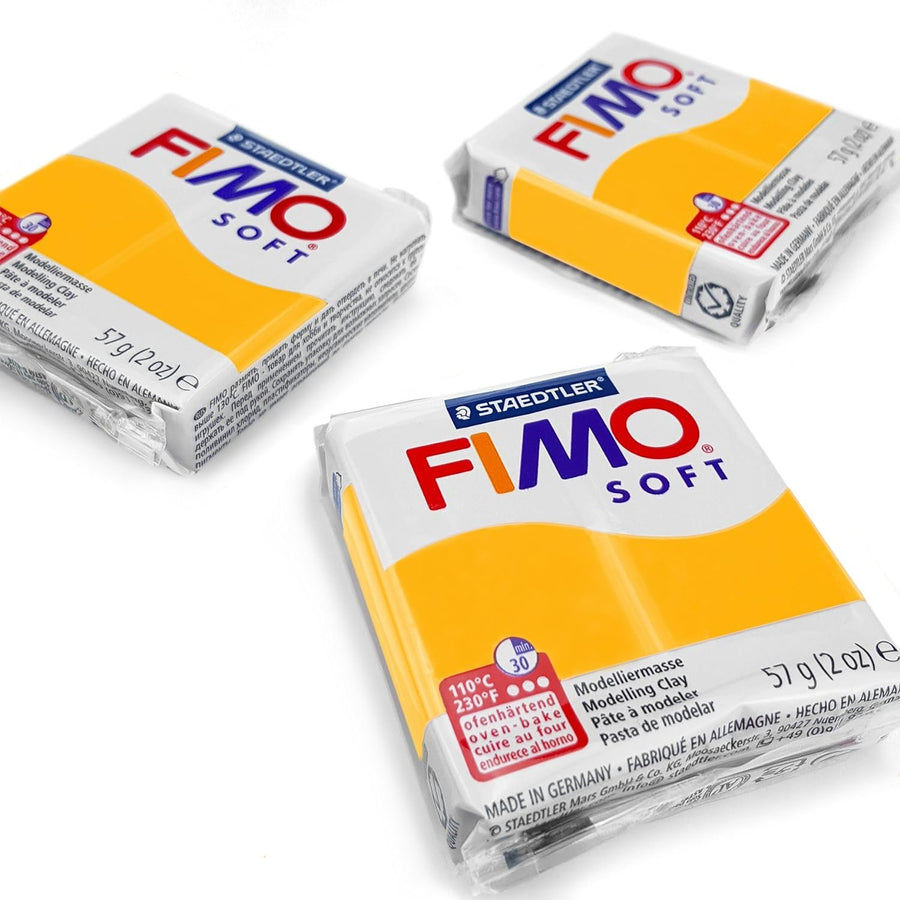 FIMO Soft Polymer Oven Modelling Clay - Most Popular Colours - 57g - Set of 3 - Black