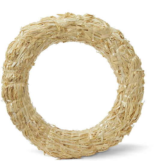 FloraCraft Straw Wreath Form 14 Inch Natural
