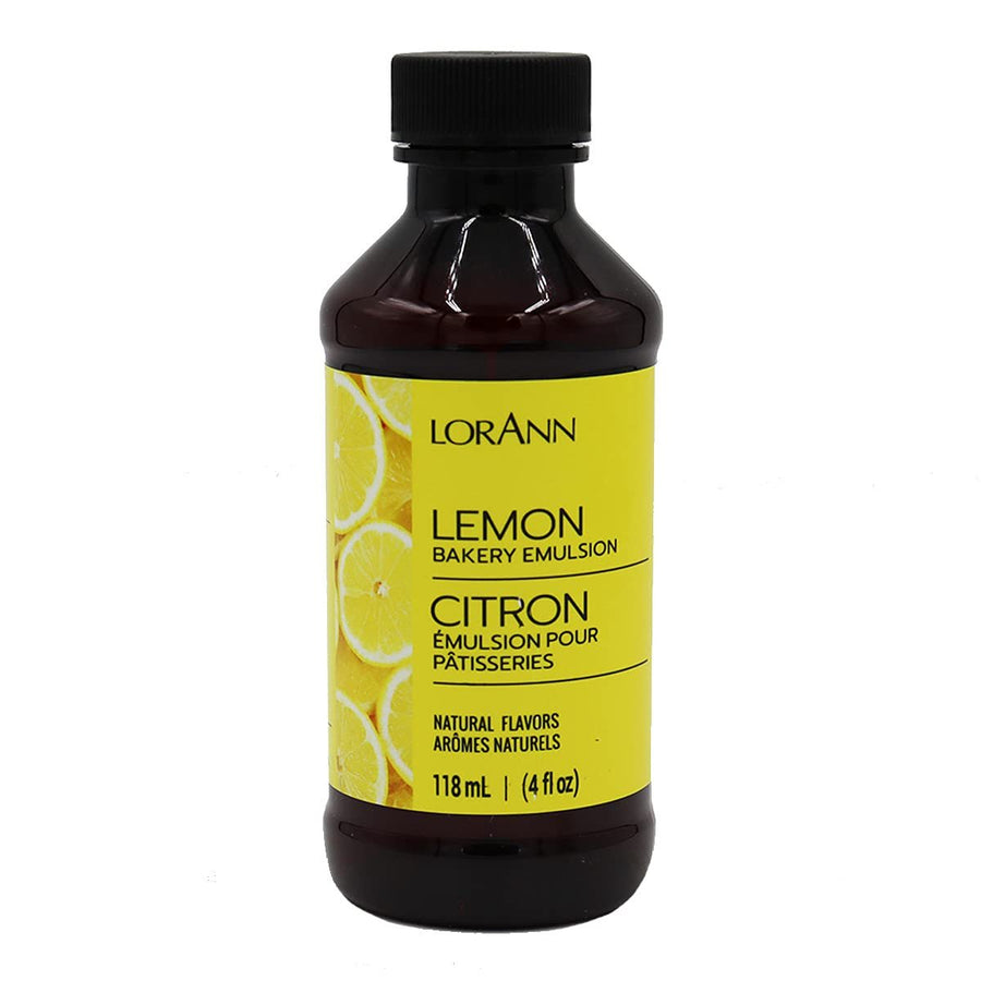 Lorann Oils Lemon Bakery Emulsion: Tangy Lemon Essence, Perfect for Amplifying Citrus Tones in Cakes, Cookies & Desserts, Gluten-Free, Keto-Friendly, Lemon Extract Alternative Essential