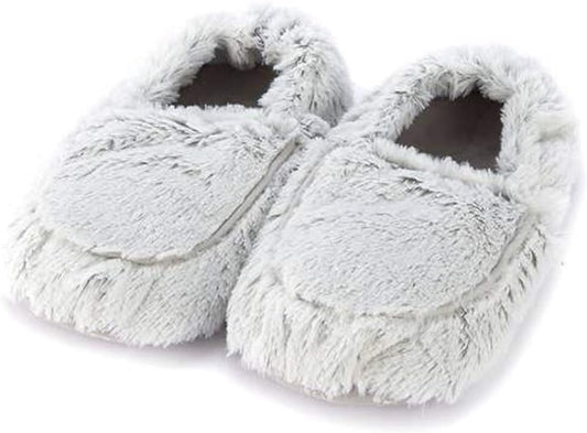 Intelex Women's Warmies Microwaveable Slippers, Gray,Lavender, 6-10