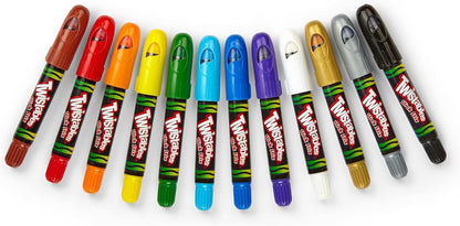 Crayola Twistables Slick Stix Crayons, 12 Count, Oil Pastel Alternative, Ages 3 & Up, Assorted