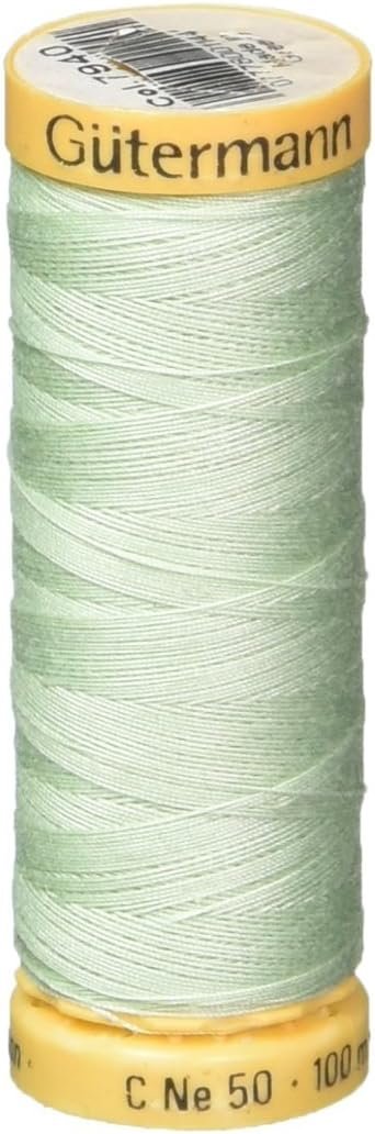 Gutermann Natural Cotton Thread 110 Yards-Light Silver Green