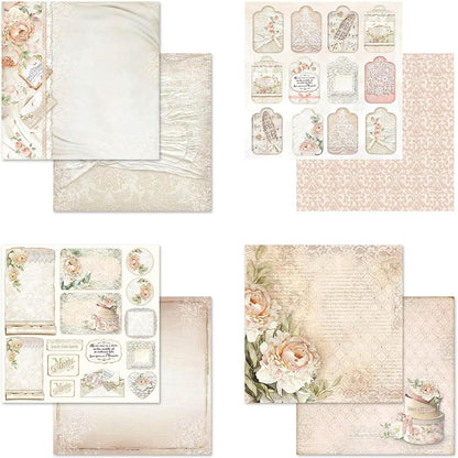 Stamperia Intl Scrapbooking Paper, Multi-Colored 10 Pack