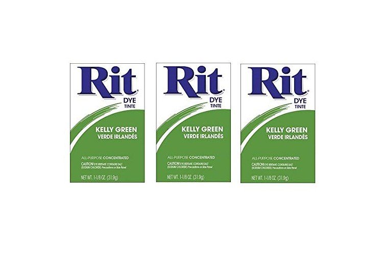 Rit Dye 3-32 11749 Powdered Fabric Dye, Kelly Green (Тhrее Расk)