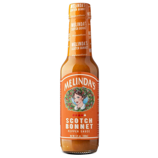 Melinda’s Scotch Bonnet Hot Sauce - Gourmet Scotch Bonnet Pepper Sauce - Made with Scotch Bonnet Peppers, Carrots, Papaya & Lime Juice - Keto, Kosher, Vegan, Gluten Free Hot Sauce - 5oz, 1 Pack
