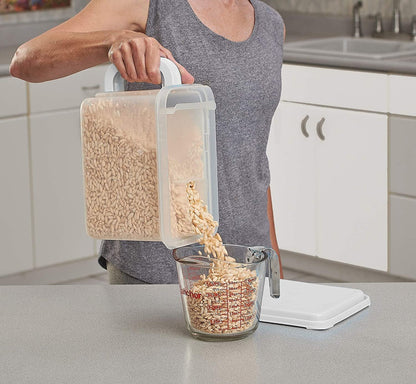 Buddeez Store 'n Pour Storage Dispenser 21 Cup-White/Clear