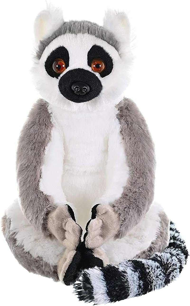 Wild Republic Ring Tailed Lemur Plush, Stuffed Animal, Plush Toy, Gifts for Kids, Cuddlekins 12 Inches