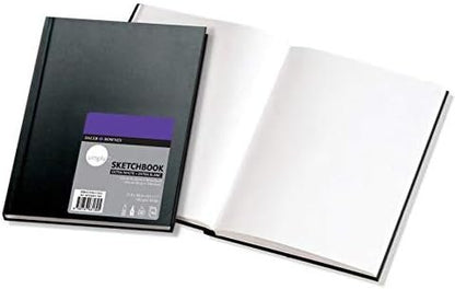 Daler Rowney Hardbound Sketchbook, Extra White, 4 x 6", 110 Sheets, 1 Each