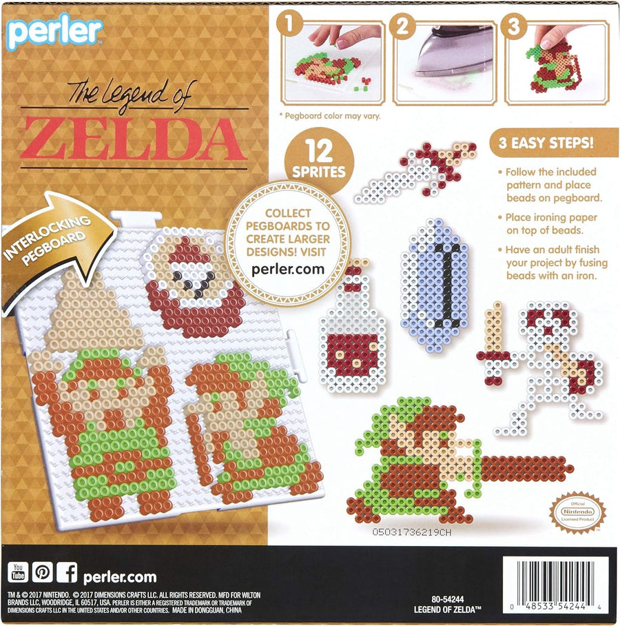 Perler Beads Link Legend of Zelda Fused Bead Kit, 2002pc.