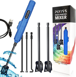 Resin Mixer Bundle - Alternate Paddles Rechargeable and Easy to Use Epoxy Resin Mixer by Pixiss