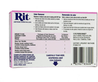 Pack of 2 Rit Dye Laundry Treatment Color Remover