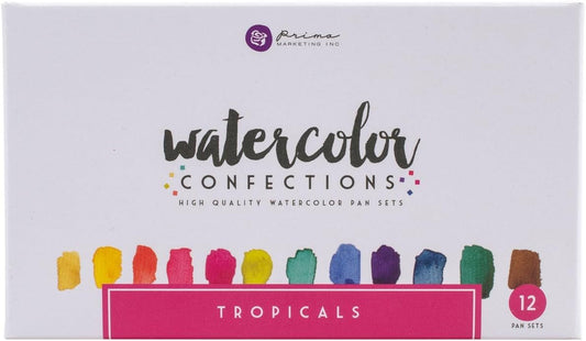 Prima Marketing Tropical Watercolor Confections, 12 Count (Pack of 1)