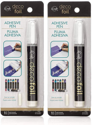 iCraft Deco Foil Adhesive Pen, 0.34 fl. oz. (2 Pack)