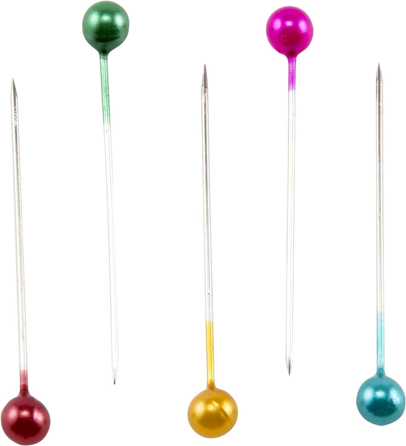 SINGER 00358 Pearlized Head Straight Pins, Size 20, 90-Count
