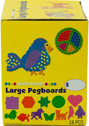 Perler Beads Large Fuse Bead Pegboards, 18pcs