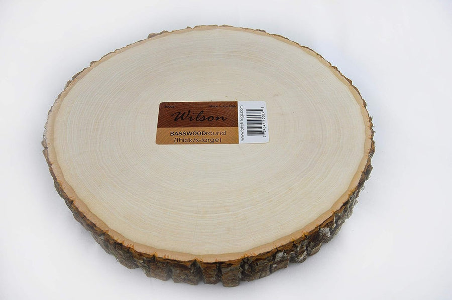 Wilsons 40003 Basswood Thick Round, 11" to 12"