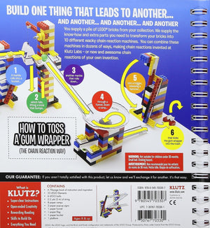 LEGO Chain Reactions (Klutz Science/STEM Activity Kit), 9" Length x 1.06" Width x 10" Height