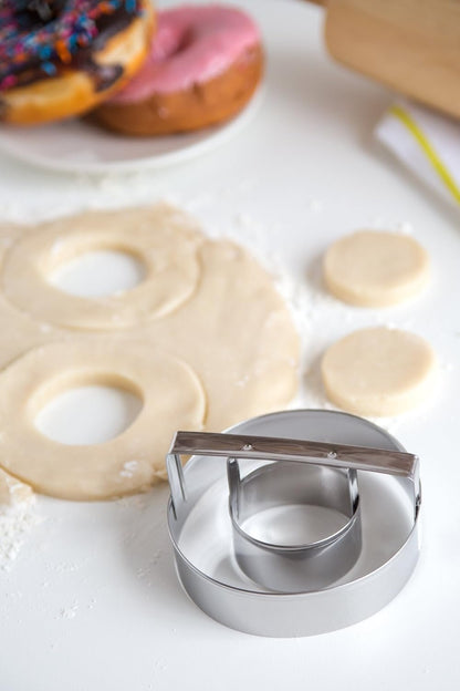 Fox Run Donut Cutter, Tin-Plated Steel, 4-Inch
