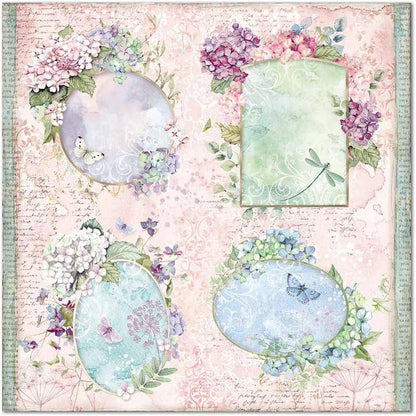 STAMPERIA INTL, KFT (3PL) Paper PAD 12X12 10PK, Hortensia, 10 Designs/1 Each