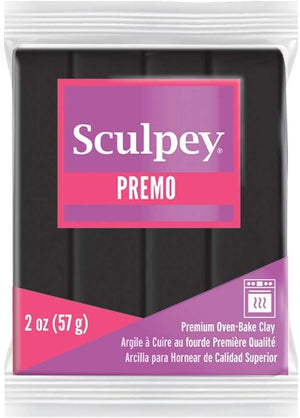 Premo Sculpey Polymer Clay 2oz-Black