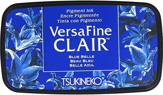 Tsukineko, VersaFine Clair, Full Size Ink Pad, Blue Belle