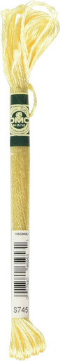 DMC 1008F-S745 Shiny Radiant Satin Floss, Light Yellow, 8.7-Yard