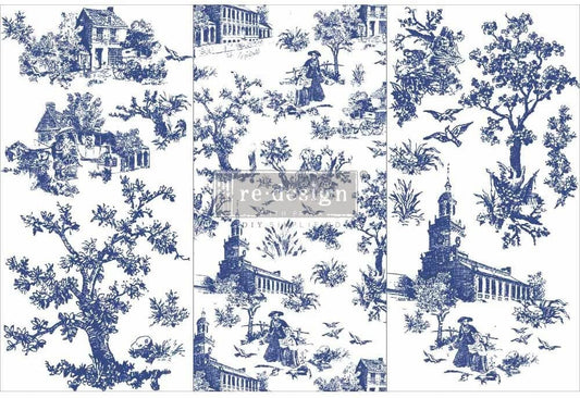 Prima Marketing Re-Design Decor Transfers 6"X12" 3/Sheets-Toile -RE656744