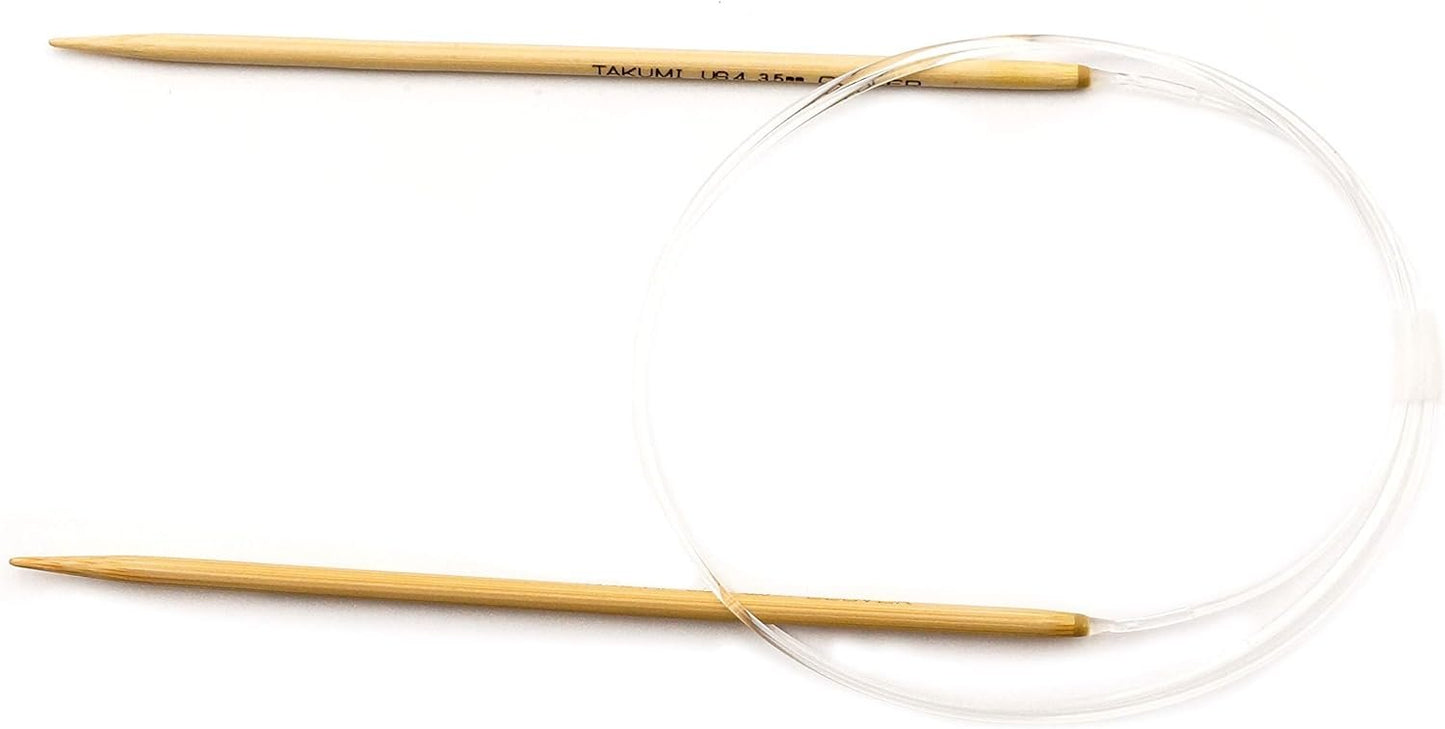 Clover Takumi Bamboo Circular 36-Inch Knitting Needles, Size 4 (3016/36-04)