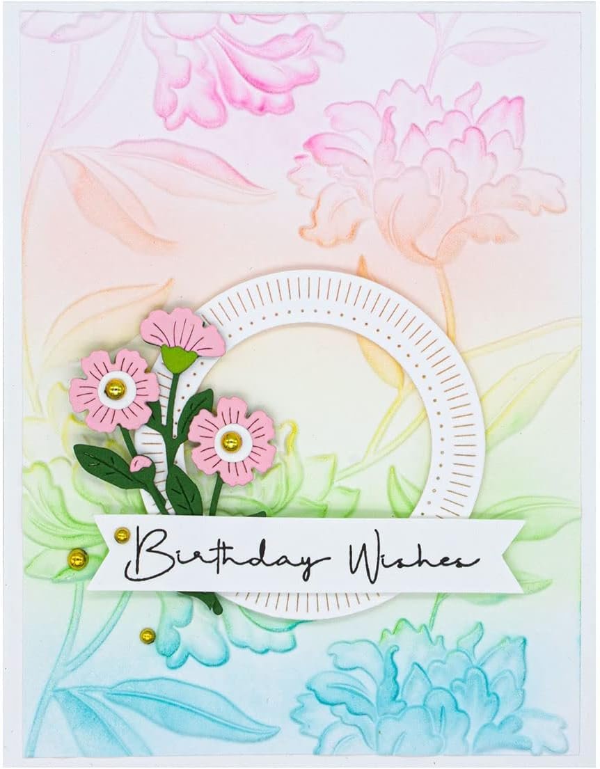 SPELLBINDERS PAPERCRAFTS, INC 3D Embossing Folder Beau Bloom, Opaque