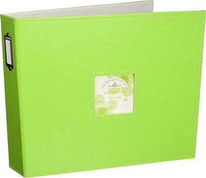 Doodlebug Design Limeade Storybook for Scrapbooking Album, 12 by 12-Inch