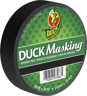 Duck 240818 Masking Tape, 0.94-Inch x 30-Yard, Red