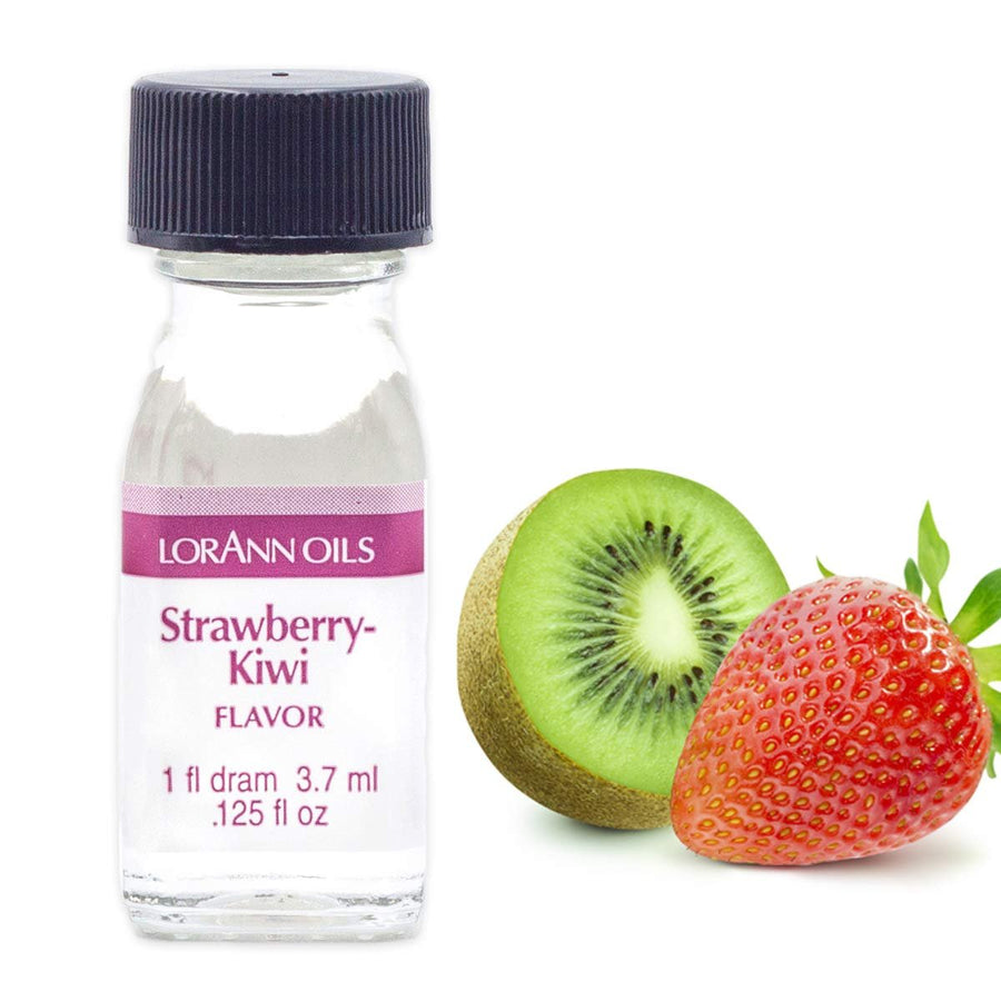 LorAnn Oils Super Strength Variety Pack Of 6, 1-Dram Flavors (Strawberry Kiwi, Orange Cream, Watermelon, Green Apple, Coconut and Cherry) With a Free 1-Dram Dropper