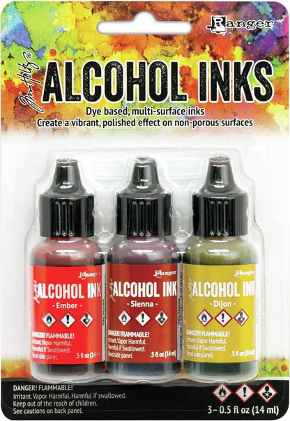 Ranger Tim Holtz - ALCOHOL INK 3PKG ORG/YLLW, Orange/Yellow Spectrum