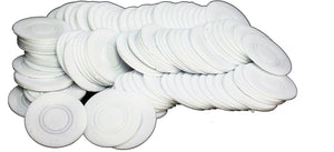 PAVILIA White Poker Chips/100-Bg