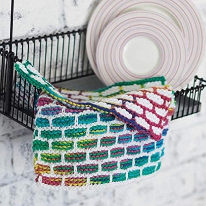 Lily Sugar'n Cream Ombre Yarn - (4) Medium Gauge 100% Cotton - 2 oz - Psychedelic (3-Pack)