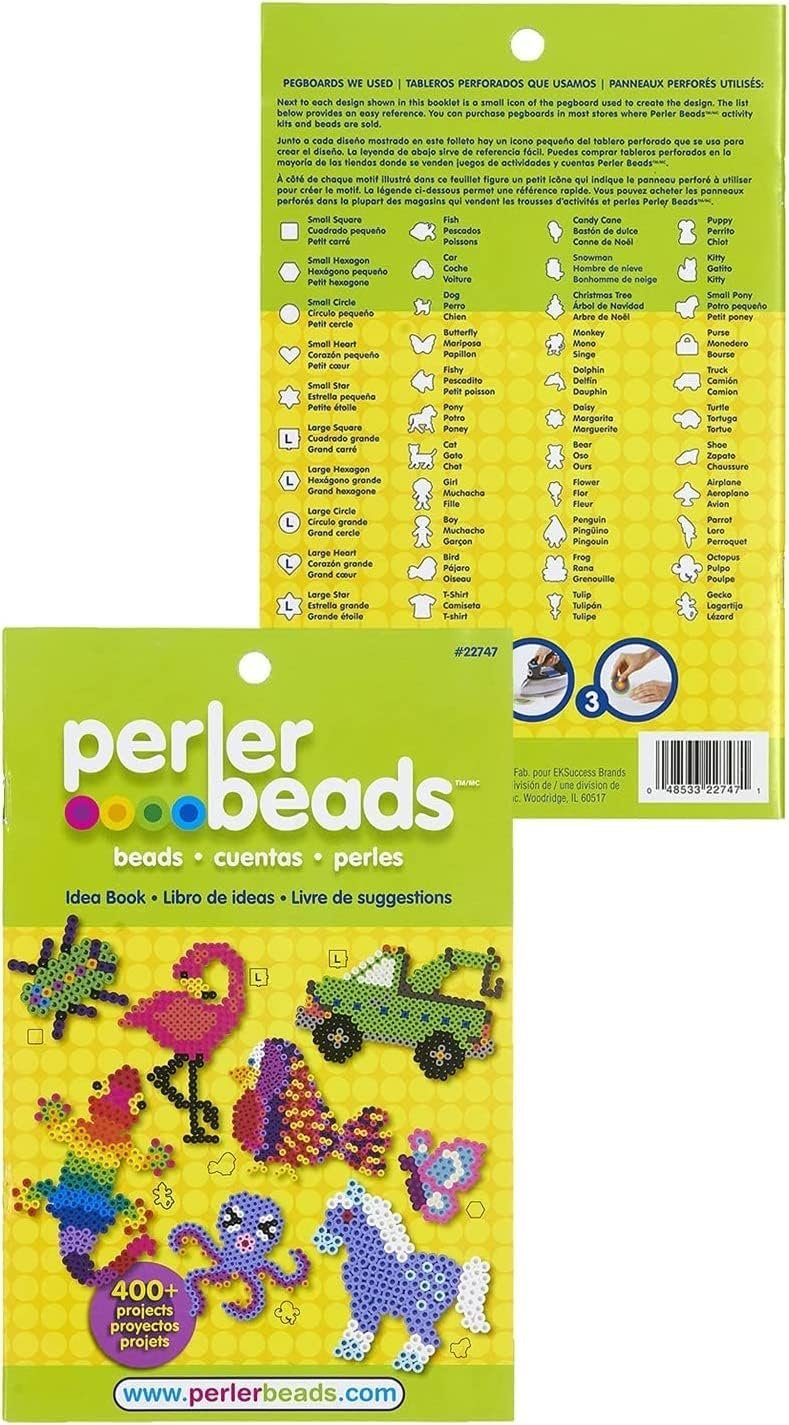 Perler 17605 Assorted Fuse Beads Kit with Storage Tray and Pattern Book for Arts and Crafts, Multicolor, 4001pcs