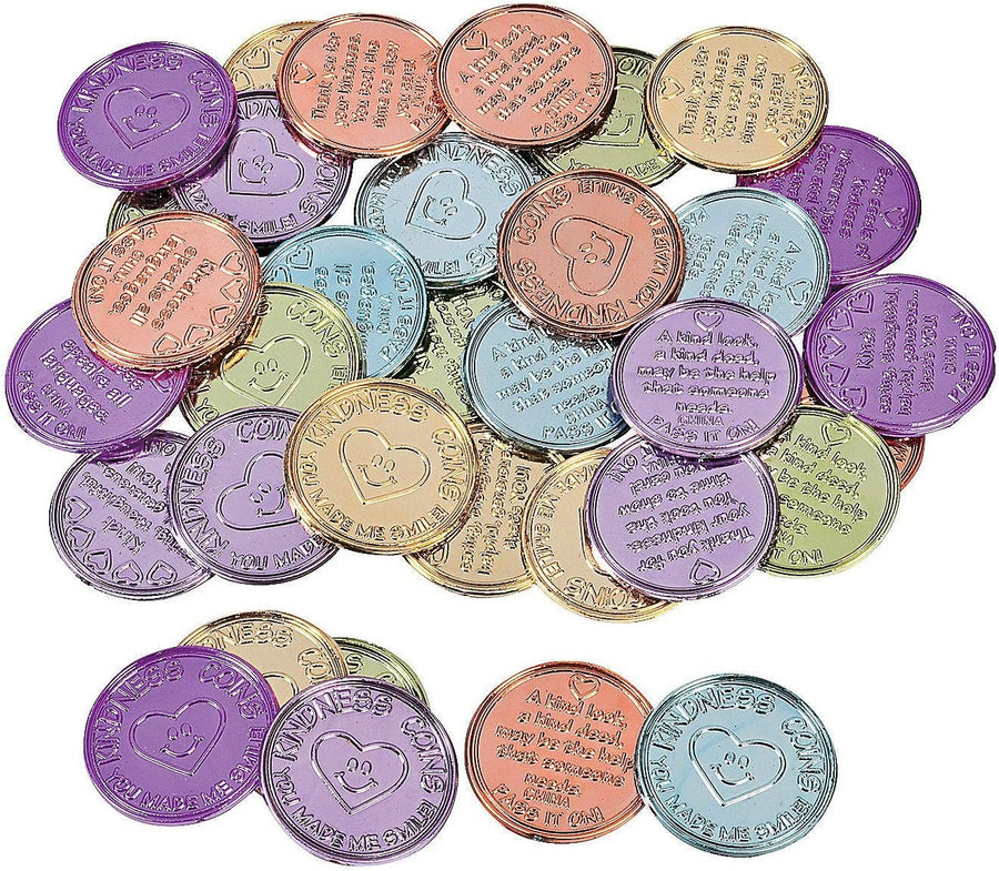 Fun Express Inc. Plastic Kindness Coins (24 dozen) - Bulk