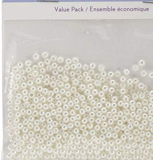 Pearl Beads (850 Pack), 3mm