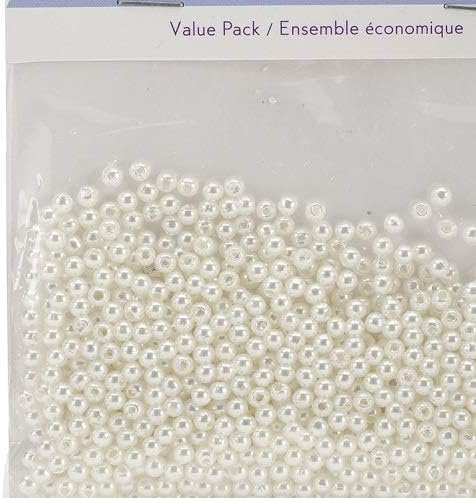 Pearl Beads (850 Pack), 3mm