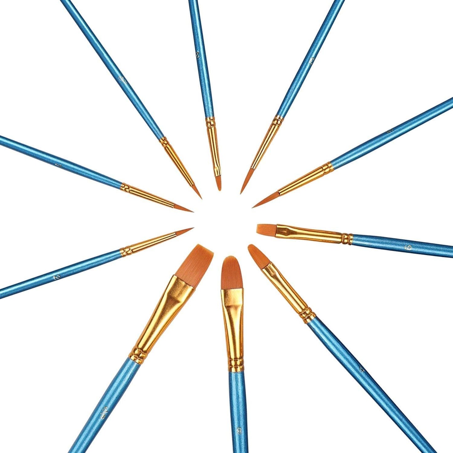 DecoArt American DuraClear Gloss Varnishes and Sealer, 2X 2-Ounce, 10 Piece Brush Set