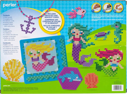 Perler Beads 3D Ocean and Mermaid Fuse Bead Kit, 4006pcs, 22 Projects