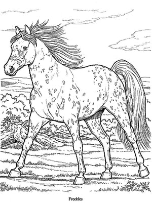 Wonderful World of Horses Coloring Book (Dover Animal Coloring Books)