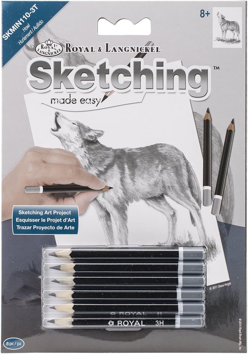 Royal Brush SKMIN-110 Sketching Made Easy Howl Mini Kit, 5" by 7"