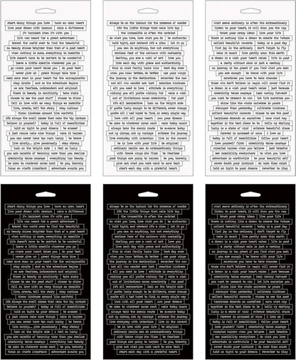 8.25 x 4.25 Inch Sheet Size, 296 Stickers, Black/White